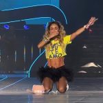 Em seu momento solo no show, Anahi afirmou aos fãs que estava dando o seu melhor no palco. (Foto: Instagram)