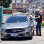 O carro do atleta foi encontrado em Itaquaquecetuba, na região metropolitana de São Paulo. A Delegacia Antissequestro (DAS) foi acionada. (Foto: PMSP)