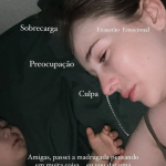 Ao publicar uma foto onde aparece deitada e chorando com o menino de três anos, Sammy desabafou: "Noites sem dormir, sobrecarga, exaustão emocional, preocupação, culpa...", escreveu durante as primeiras horas da madrugada. (Foto: Instagram)