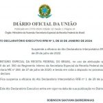 A decisão foi assinada pelo secretário especial da Receita Federal, Robinson Barreirinhas. (Foto: DOU)