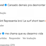 Print do comentário de Pabllo Vittar (Foto: Instagram)