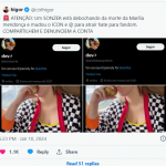 A situação ficou ainda mais complicada, quando outros seguidores de Luisa, sem motivo algum, entraram na onda de ataques contra Marília. (Foto: Reprodução/Twitter "X))