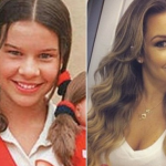 A atriz Fernanda Souza, que começou a trabalhar ainda criança na televisão na novela "Chiquititas", já realizou três procedimentos cirúrgicos, começando quando tinha apenas 18 anos de idade. (Fotos: Reprodução/SBT/RedesSociais/Montagem)