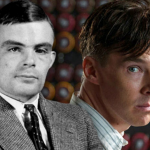 Benedict Cumberbatch viveu Alan Turing, mas eles não possuem nenhuma semelhança física. (Fotos: Divulgação/Montagem)