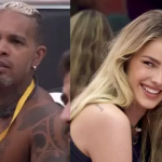 Inclusive, o corpo do pagodeiro passou a ficar negativamente em evidência depois que resolveu criticar a aparência de Yasmin Brunet, no "BBB 24". (Fotos: Reprodução/GloboPlay/Montagem)