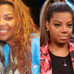 A primeira cirurgia plástica que a cantora de funk Ludmilla fez para modificar seu nariz foi aos 18 anos, em 2013. (Fotos: Reprodução/Globo/Montagem)