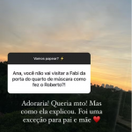 Ana Paula Siebert responde internauta que a cobrou por visita à Fabiana Justus. (Foto: Instagram)