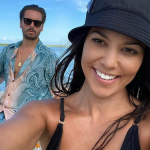 Kourtney Kardashian ficou ao lado do companheiro, Scott Disick, pai de seus três filhos, quando ele entrou na reabilitação várias vezes por causa do abuso de drog4s e álcool. (Foto: Instagram)