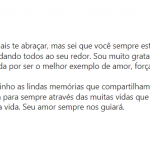 Em declaração cercada de saudade, Gisele homenageou Vânia. (Foto: Instagram)