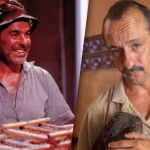 Osmar esteve na 1ª versão de "Renascer". Na versão de 1993, o artista viveu Tião Galinha, personagem agora interpretado por Irandhir Santos. (Fotos: Reprodução/Divulgação/Globo)