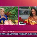 Fernanda participou do Café da manhã com o eliminado no Mais você (Foto: Globoplay)