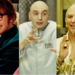 Sua série de filmes 'Austin Powers' é o melhor exemplo! Ele interpreta o herói homônimo, juntamente com muitos dos outros personagens principais. (Fotos: Divulgação/Montagem)