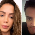 O colunista ainda prometeu que iria expor várias conversas de grupos de WhatsApp de Anitta falando mal de famosos. A cantora, por fim, o processou. (Fotos: Reprodução/Instagram/Montagem)