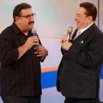 Você sabia que Ratinho também foi descoberto por Raul Gil? Pois é! Na homenagem de Luciano Huck, ele contou: - Eu fui apresentado ao Brasil no Programa Raul Gil. (Foto: Divulgação/SBT)