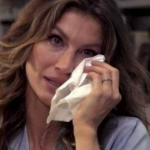 Gisele Bündchen é flagrada chorando após tomar "dura" da polícia. (Foto: Reprodução/Globo)