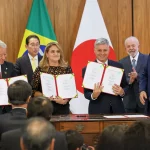 A visita de Kishida ao Brasil também será marcada pela assinatura de 36 acordos entre empresas dos dois países, acompanhados de uma grande delegação de empresários japoneses. (Foto: Agência Brasil)