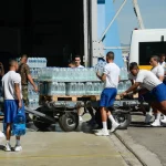 Uma campanha de arrecadação de doações foi organizada nos últimos dias no hangar da empresa de aviação executiva Mine Too. (Foto: Agência Brasil)