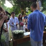 Mariana Uhlmann e Felipe Simas se casaram em 2016 na casa da família do ator, em Itaipava, na região serrana do Rio de Janeiro. (Foto: Reprodução/Instagram)