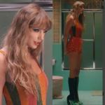 Quando Taylor Swift lançou o clipe de Anti-Hero em outubro de 2022, a galera ficou de olho nos vários 'easter eggs' deixados para interpretação e também nos figurinos escolhidos para o vídeo. (Fotos: Divulgação/Montagem)