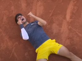 Carlos Alcaraz, atual número 3 do mundo, faturou no domingo (9) o inédito título de Roland Garros em sua primeira final no saibro de Paris ao vencer uma batalha épica contra o alemão Alexander Zverev por 3 sets a 2. (Foto: Youtube)