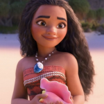 Em sua jornada em busca de uma lendária ilha, a adolescente Moana une forças ao seu herói, o semideus Maui (Johnson). (Foto: Disney)