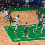 Quando a equipe conquistou o 17º título em cima dos Lakers-, a franquia de Boston foi campeã ao lado da torcida no TD Garden, desta vez em cima dos Mavericks. (Foto: X)