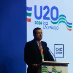 No U20, Felipe Hees, coordenador-geral do Brasil no G20, destacou que apenas 2% dos financiamentos para projetos sociais no mundo são destinados a políticas públicas de combate à fome.(Foto: Agência Brasil)