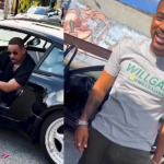 No vídeo repostado pelo ator estadunidense, o Will Smith "original" se senta em uma Porsche 911 vintage. (Fotos: Reprodução/Instagram/Montagem)