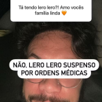 Eliezer disse que não está tendo relações íntimas com a esposa: "Por questões médicas". (Foto: Instagram)