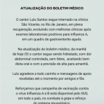 Veja atualização do boletim de Lulu Santos atualizado. (Foto: Instagram)