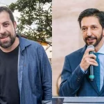 Durante o evento, o prefeito de São Paulo, Ricardo Nunes (MDB), subiu o tom e disparou críticas contra o ministro da Fazenda, Fernando Haddad, e o deputado federal Guilherme Boulos (PSOL), seu principal adversário na tentativa de reeleição nas eleições municipais deste ano.(Foto: Facebook)