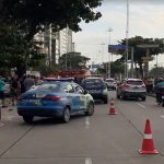 A colisão foi tão violenta que o motor do carro foi arremessado a 200 metros de distância do local do acidente. (Foto: TV Globo)