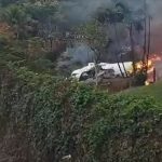 A aeronave caiu em Vinhedo na última sexta-feira (09) (Foto: X)