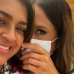 Preta compartilhou o momento em suas redes sociais, publicando uma foto com Ivete e escrevendo: (Foto: Instagram)