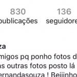 Na conta, Fernandinha tem apenas 136 seguidores, entre eles, famosos como: Angélica, Giovanna Ewbank, Luciano Huck e Carolina Dieckmann. (Foto: Instagram)