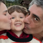 Segundo a atriz, Melamed e o filho estão lidando bem com a separação: Ele está ótimo, está feliz, ele é um fofo. Ele é demais. E as crianças, às vezes, assimilam as coisas de um jeito melhor que a gente, que se preocupa tanto..., refletiu ela que é mãe de Uri, 4. (Foto: Instagram)