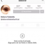 Na bio, a atriz apenas botou sua conta oficial. (Foto: Instagram)