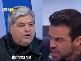 No início do debate, Datena chamou Marçal de "covarde" e afirmou que, apesar de ter aprendido a defender a honra da família "até a morte", não repetiria a agressão. (Foto: Facebook)