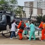 Uma equipe médica prestou os primeiros socorros à criança no local do acidente. (Foto: Instagram)