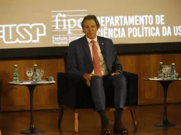 O ministro da Fazenda, Fernando Haddad, destacou essa mudança em encontro com agências de classificação de risco em Nova York, acompanhado do presidente Luiz Inácio Lula da Silva. (Foto: Agência Brasil)