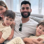 Em 2021, Andressa Suita contou que Gabriel e Samuel, seus filhos com o cantor Gusttavo Lima, ficaram doentes ao mesmo tempo. (Foto: Instagram)