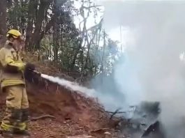 A bordo estavam seis tripulantes: quatro bombeiros, um enfermeiro e um médico do Samu. Infelizmente, não houve sobreviventes. (Foto: Facebook)