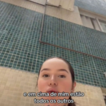 Muito revoltada com a situação, Bianca contou que tentou resolver o problema entrando em contato com a imobiliária e também com os síndicos do prédio. (Foto: Tiktok)