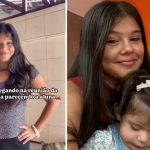 Ao chegar na reunião da escola da filha, Maya, 1 ano, Victoria é confundida com uma aluna. Isso porque sua aparência, de fato, é de alguém muito mais jovem do que ela realmente é. (Foto: Instagram)