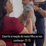 Em um vídeo, Isabelly descreveu o encontro: “Tentamos segurar a emoção, mas foi muito emocionante. Eu me emociono só de lembrar.” (Foto: Reprodução)