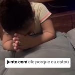 Leonardo, emocionado, afirmou que as palavras de Rebecca o fortaleceram para seguir na luta contra a doença. (Foto: Instagram)