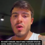 Ele confessou que já sentiu vontade nesse tempo, mas se segurou: Já senti vontade, mas é uma vontade total da carne. Tenho certeza que não demoraria dois minutos para me arrepender se eu errasse, refletiu. (Foto: Reprodução/Instagram)