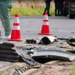 Em depoimento, o homem também afirmou que foi o ônibus que invadiu a outra faixa e que ele ainda tentou desviar o veículo, mas não foi possível evitar a batida. (Foto: TV Globo)