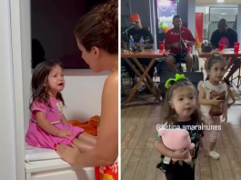 Muitos adultos sentem vontade de agir como Betina, 2 anos, do Rio de Janeiro (RJ), mas acabam sendo obrigados a engolir o choro. (Foto: Instagram)