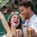 Os atores Larissa Manoela, de 23 anos, e André Luiz Frambach, de 27, gostam bastante de celebrar o amor que sentem um pelo outro. (Foto: Instagram)